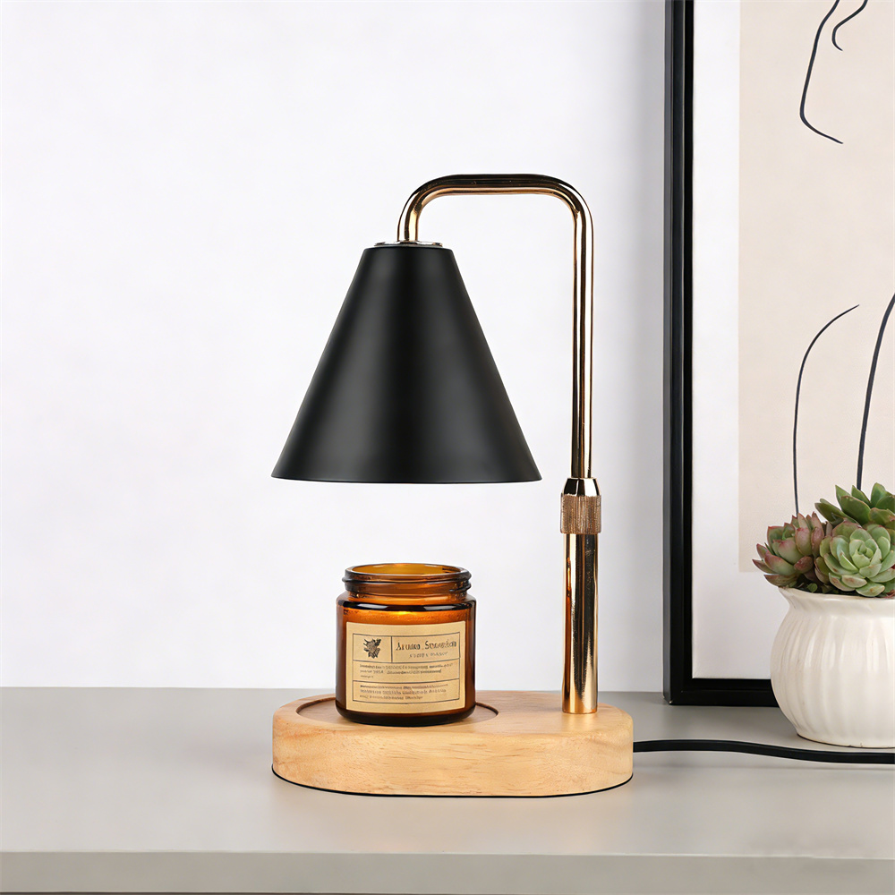 Holiday Candle Set - Black Candle Warmer Lamp with Timer
