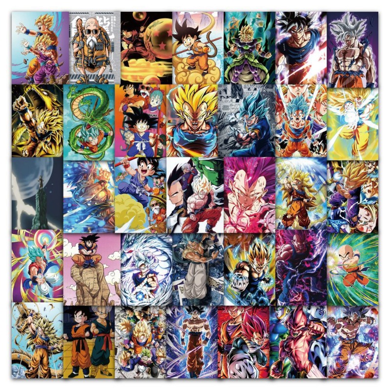 Ornament Ball Set - 63pcs/bag Cartoon Dragon Ball Super Saiyan