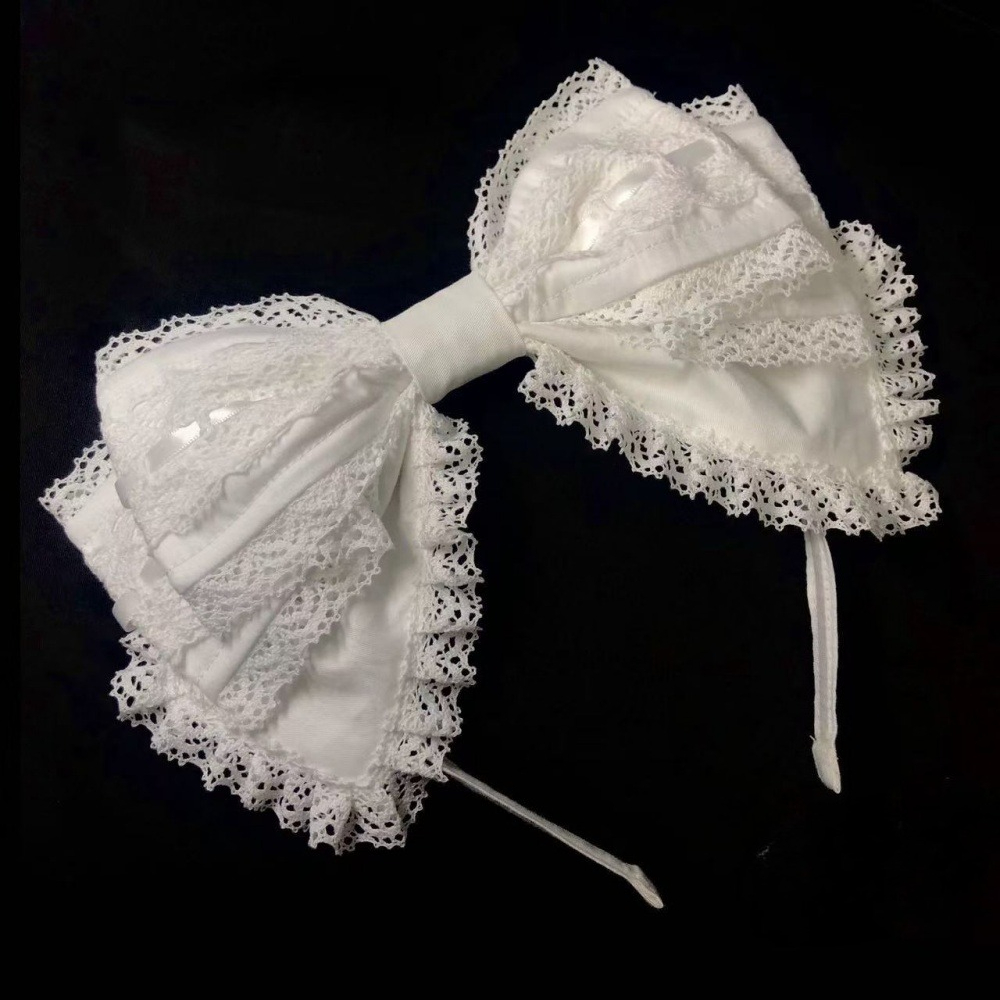 Y2K Lolita Lovely Lace Headban - Ribbon Bow Gift ulasan dan harga