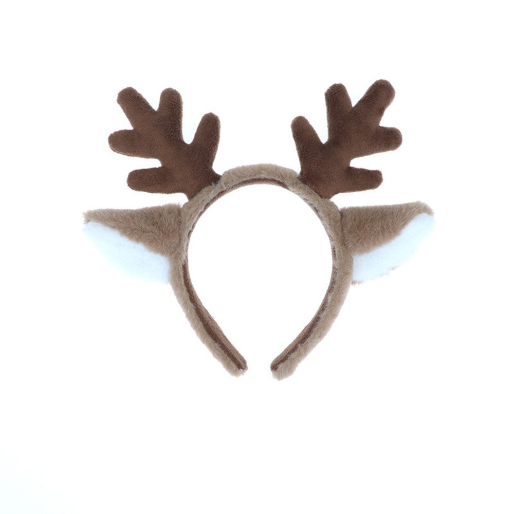 Soft Christmas Headband Fluffy - Reindeer Antlers Headband ulasan dan harga