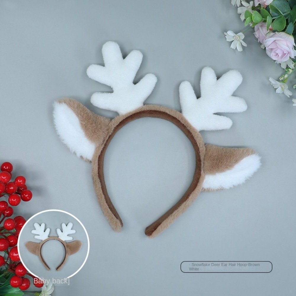 Soft Christmas Headband Fluffy - Reindeer Antlers Headband ulasan dan harga