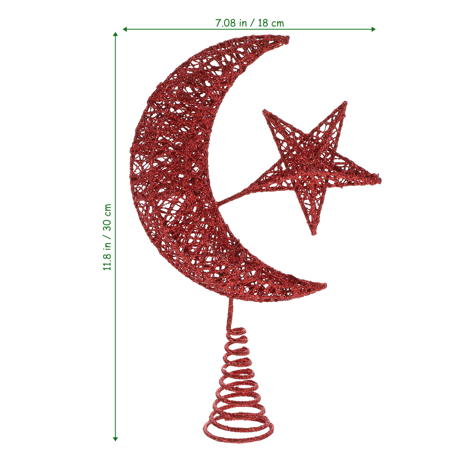 Festive Christmas Star Moon Tr - Star Tree Topper ulasan dan harga