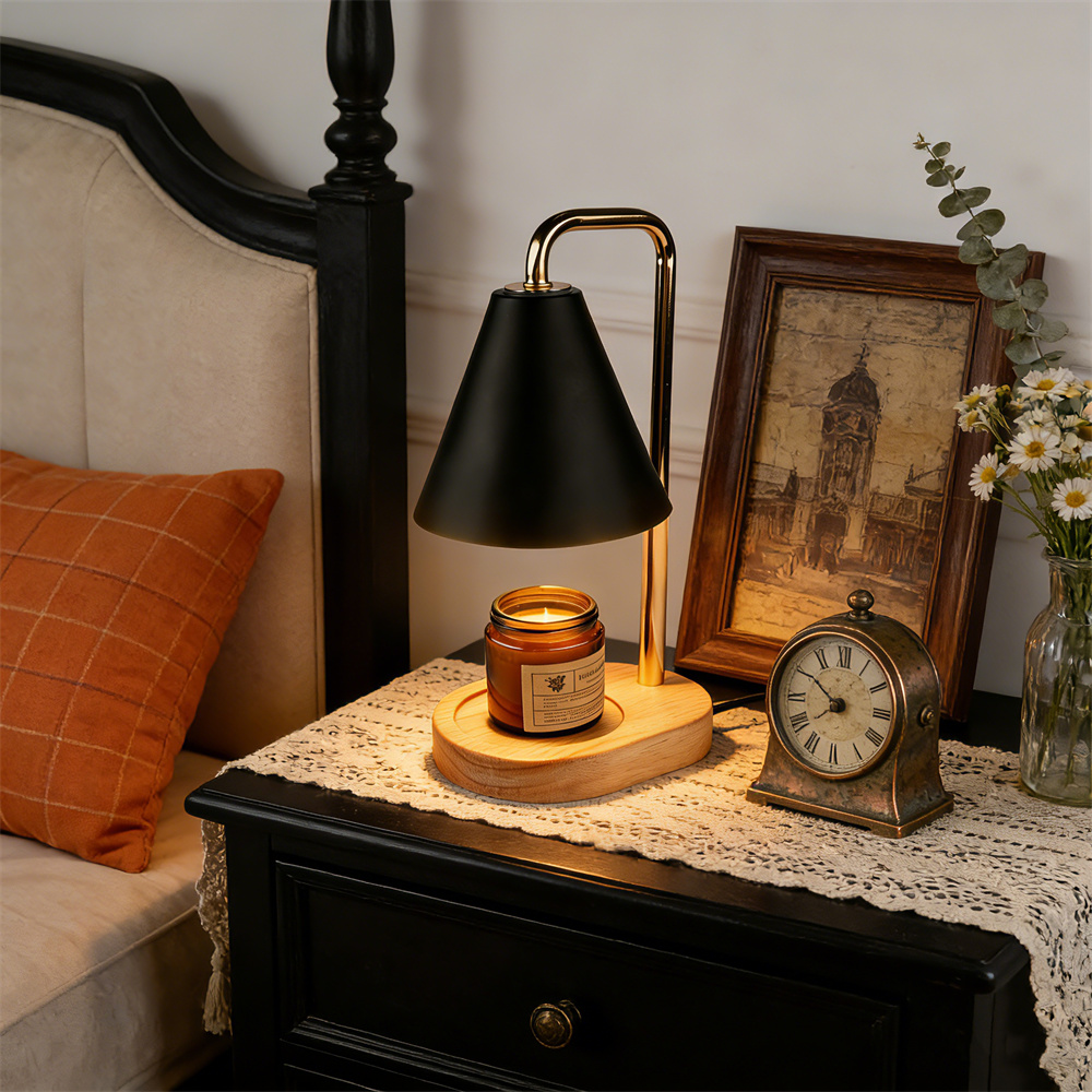 Black Candle Warmer Lamp with  - Holiday Candle Set ulasan dan harga