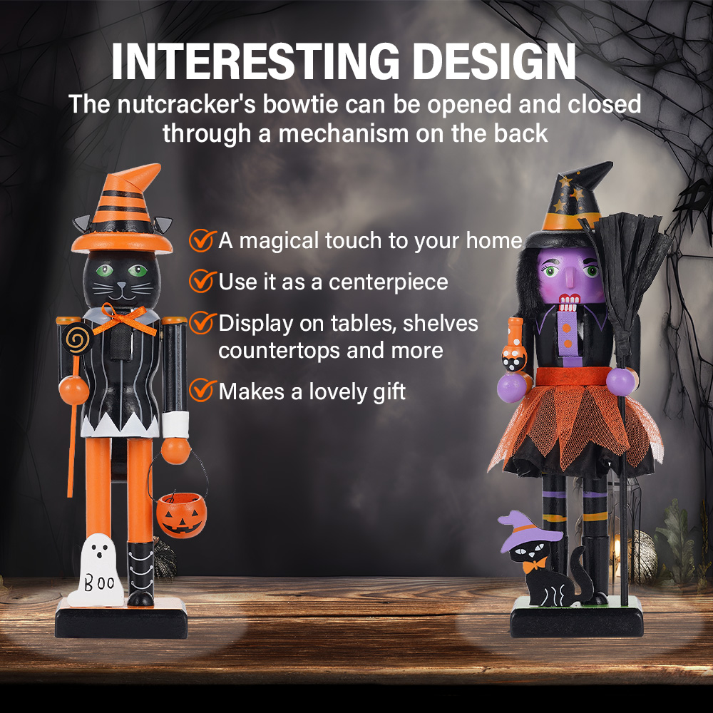 Halloween Solid Wood Nutcracke - Nutcracker Figurine ulasan dan harga