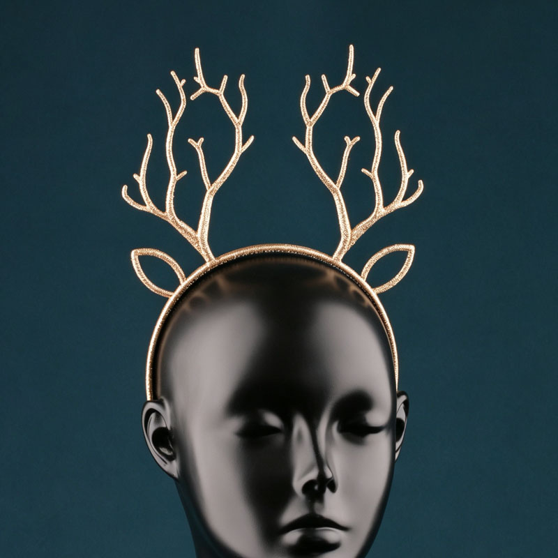 Festive Christmas Glitter Rein - Reindeer Antlers Headband ulasan dan harga