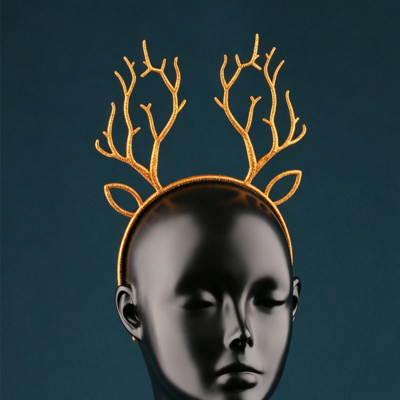 Festive Christmas Glitter Rein - Reindeer Antlers Headband ulasan dan harga