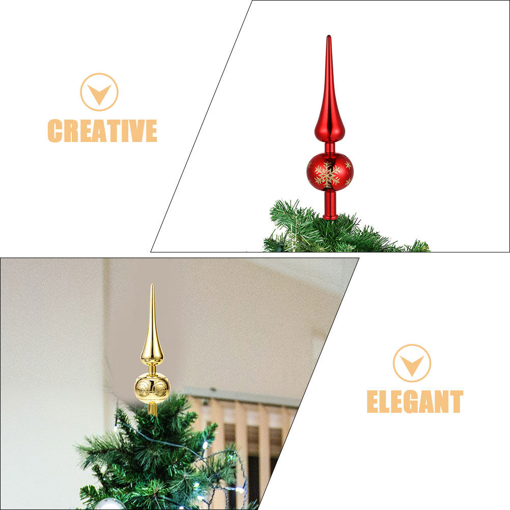 2Pcs Elegant Christmas Tree To - Star Tree Topper ulasan dan harga
