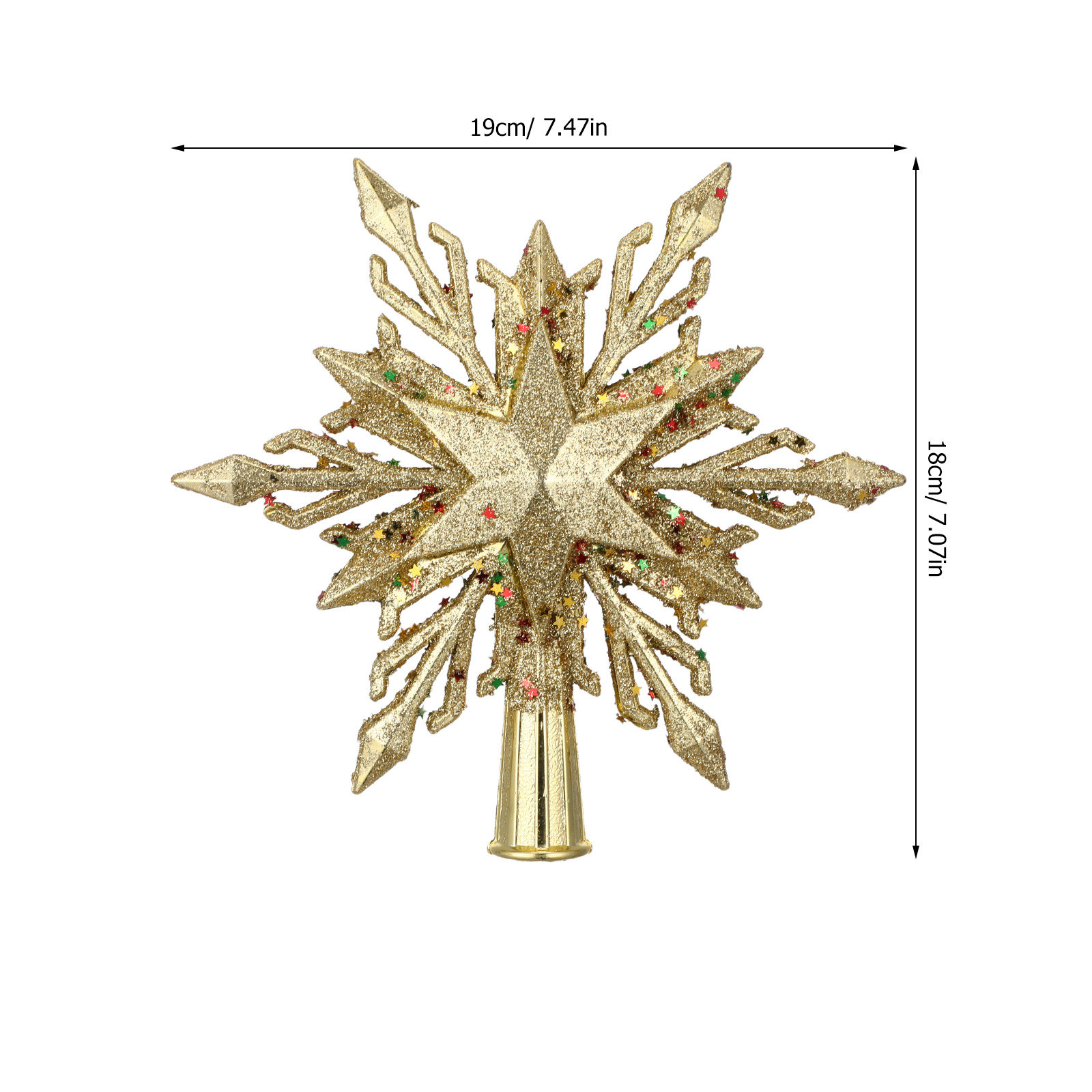 7 Snowflake Christmas Tree Top - Star Tree Topper ulasan dan harga