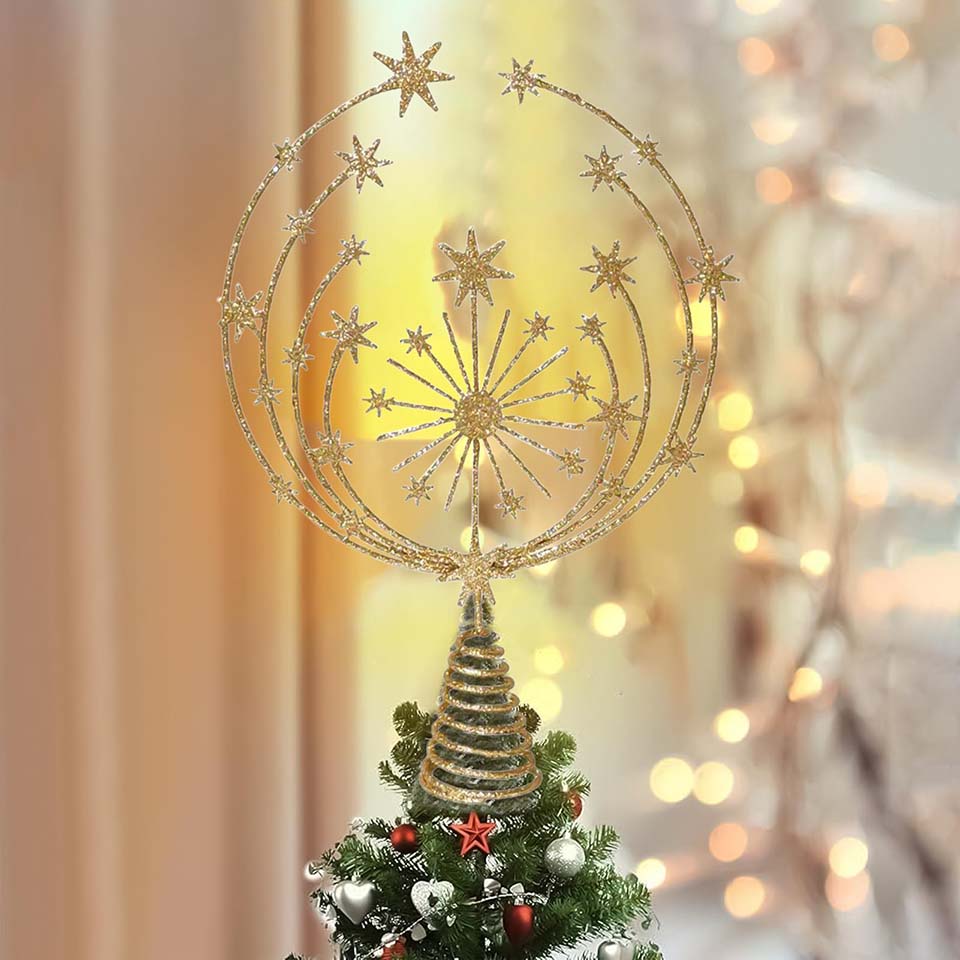 Star Christmas Tree Topper Hol - Star Tree Topper ulasan dan harga