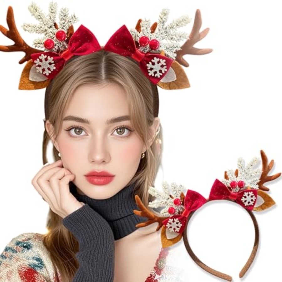 Cute Christmas Headband for Wo - Reindeer Antlers Headband ulasan dan harga