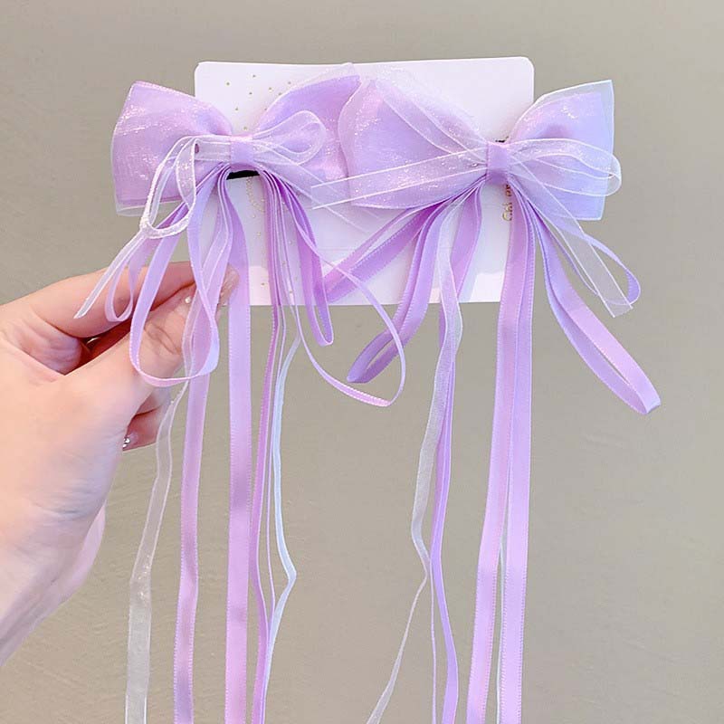 Girls Hair Bows Ribbon Clips 2 - Ribbon Bow Gift ulasan dan harga