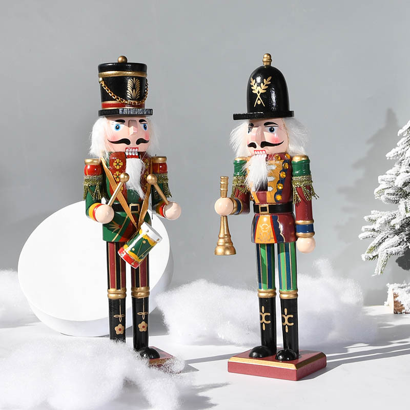 30CM Wooden Nutcracker Soldier - Nutcracker Figurine ulasan dan harga