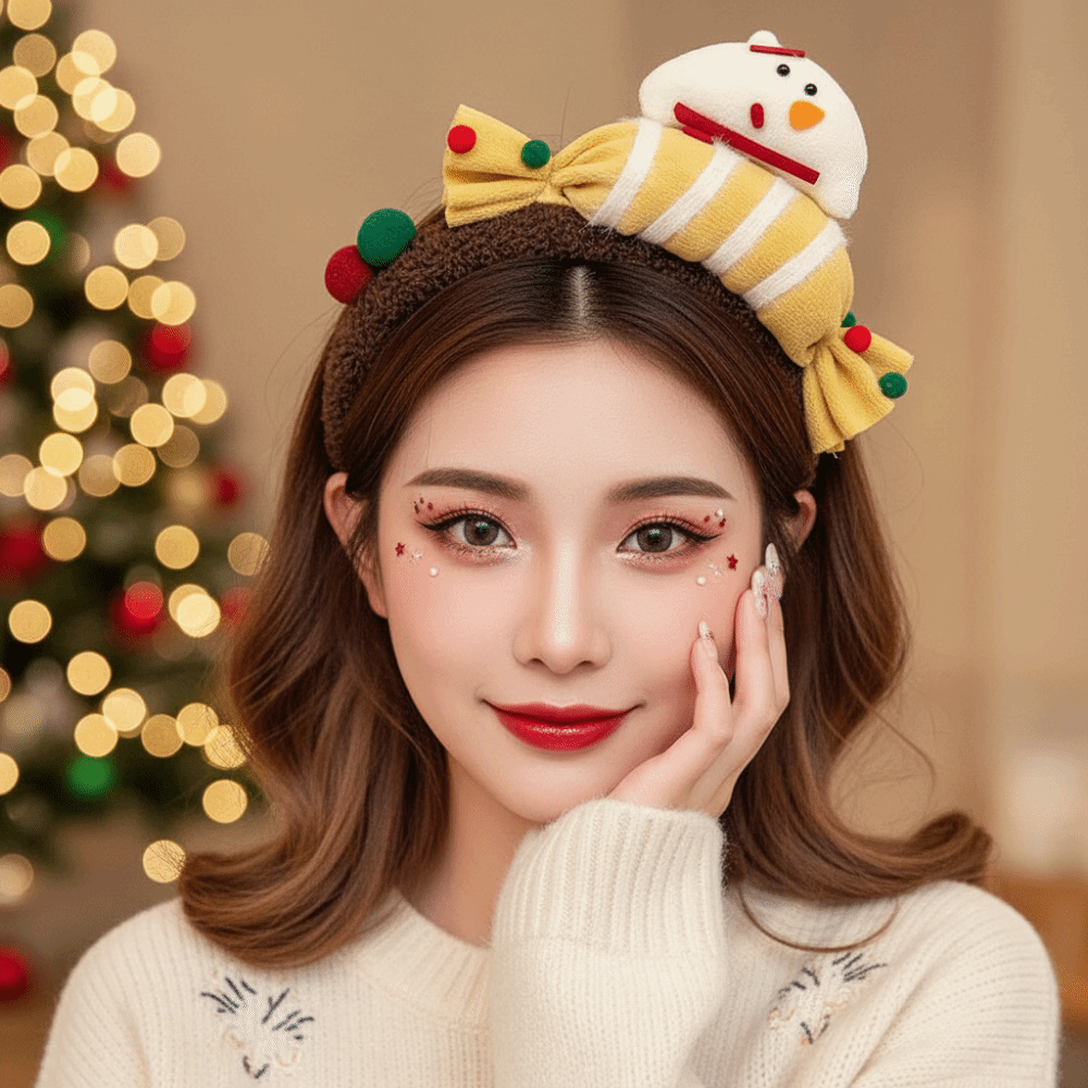 Plush Texture Christmas Headba - Reindeer Antlers Headband ulasan dan harga