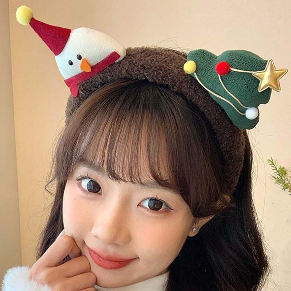 Plush Texture Christmas Headba - Reindeer Antlers Headband ulasan dan harga
