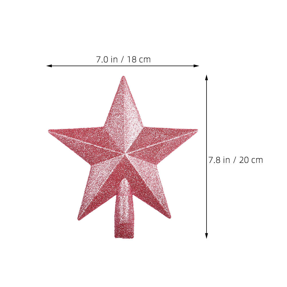 3 Pcs Holiday Christmas Orname - Star Tree Topper ulasan dan harga