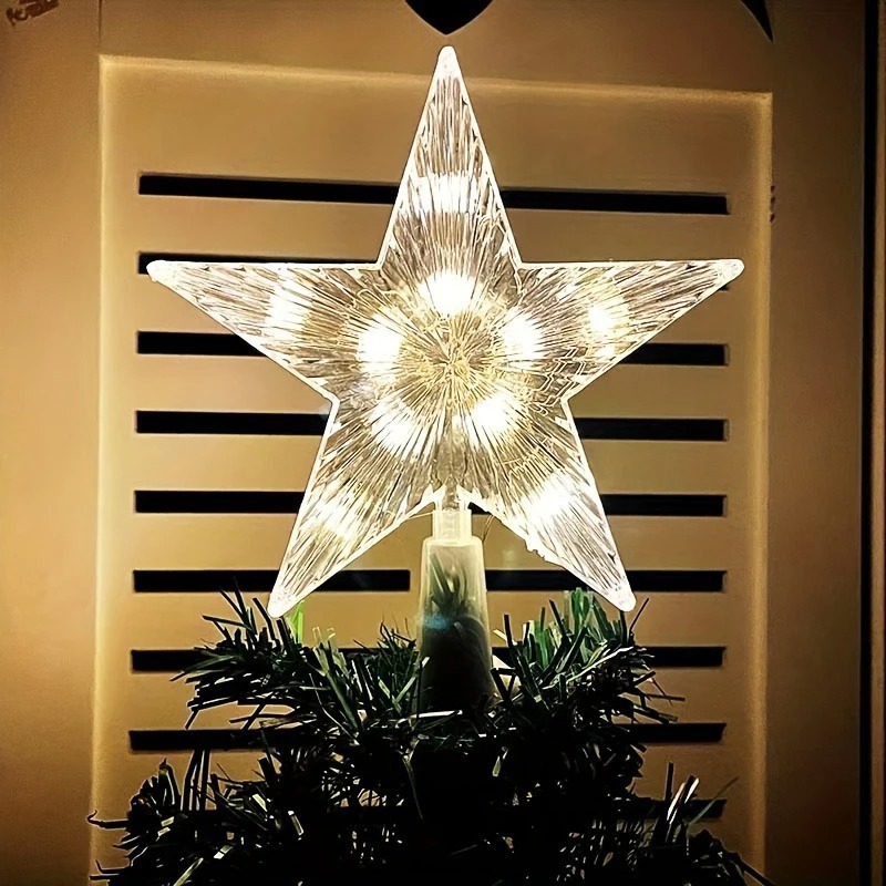 15cm Christmas Decoration Glow - Star Tree Topper ulasan dan harga