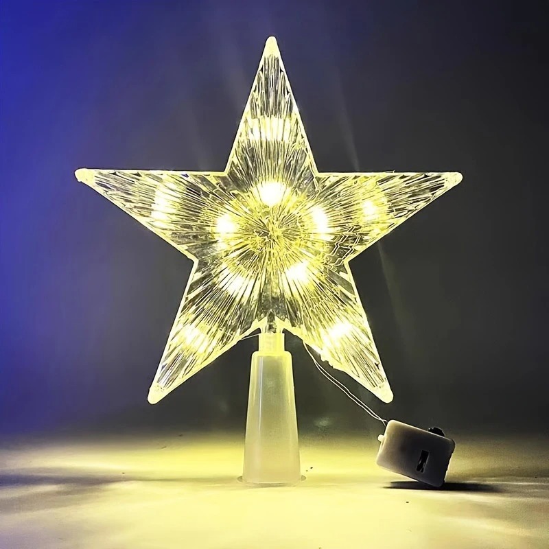 15cm Christmas Decoration Glow - Star Tree Topper ulasan dan harga
