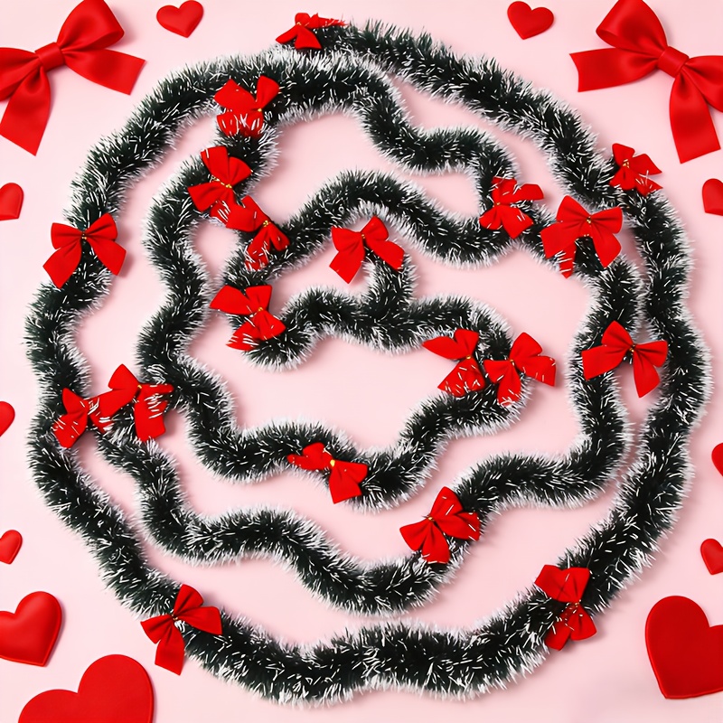 Artificial Christmas Garland X - Tinsel Garland Decoration ulasan dan harga
