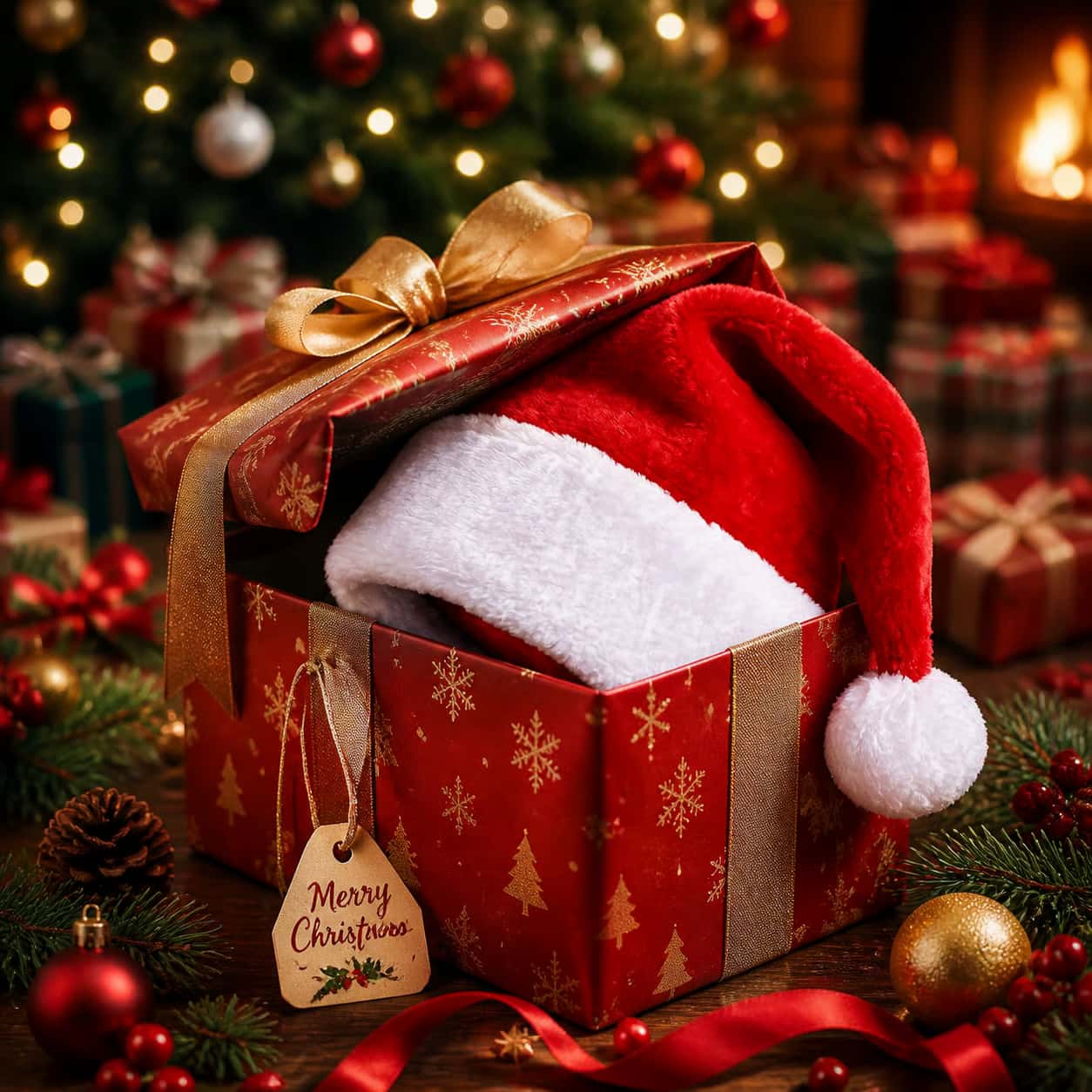 Personalized Christmas Santa H - Santa Hat Plush ulasan dan harga