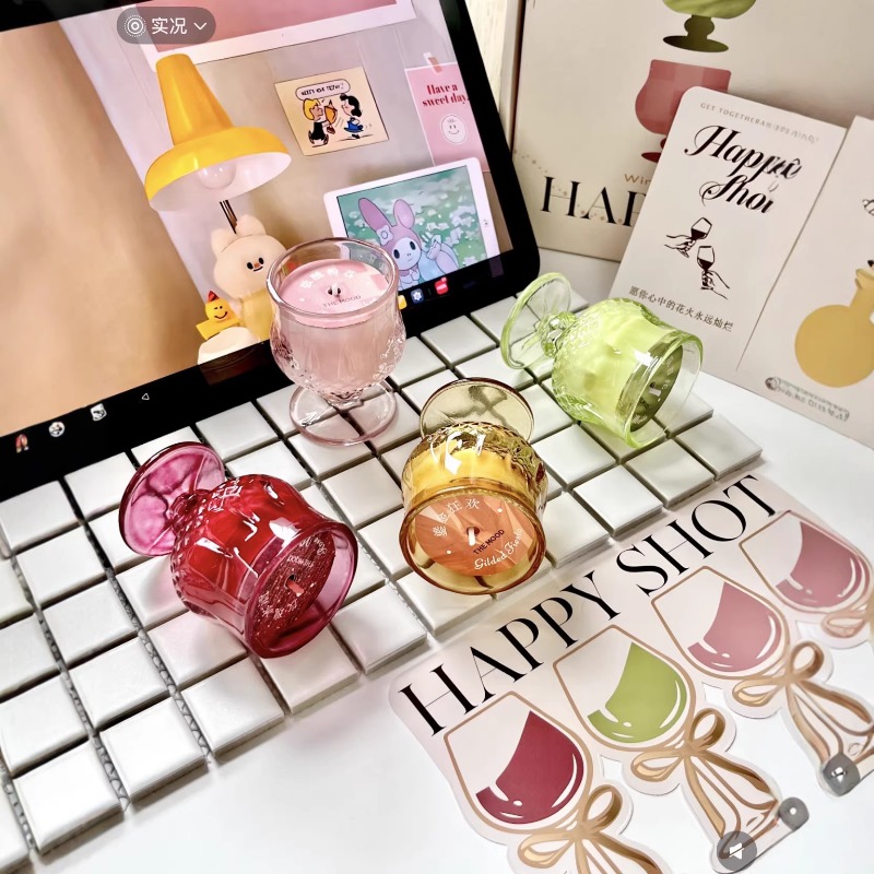 Scented Candle Gift Set Wine G - Holiday Candle Set ulasan dan harga