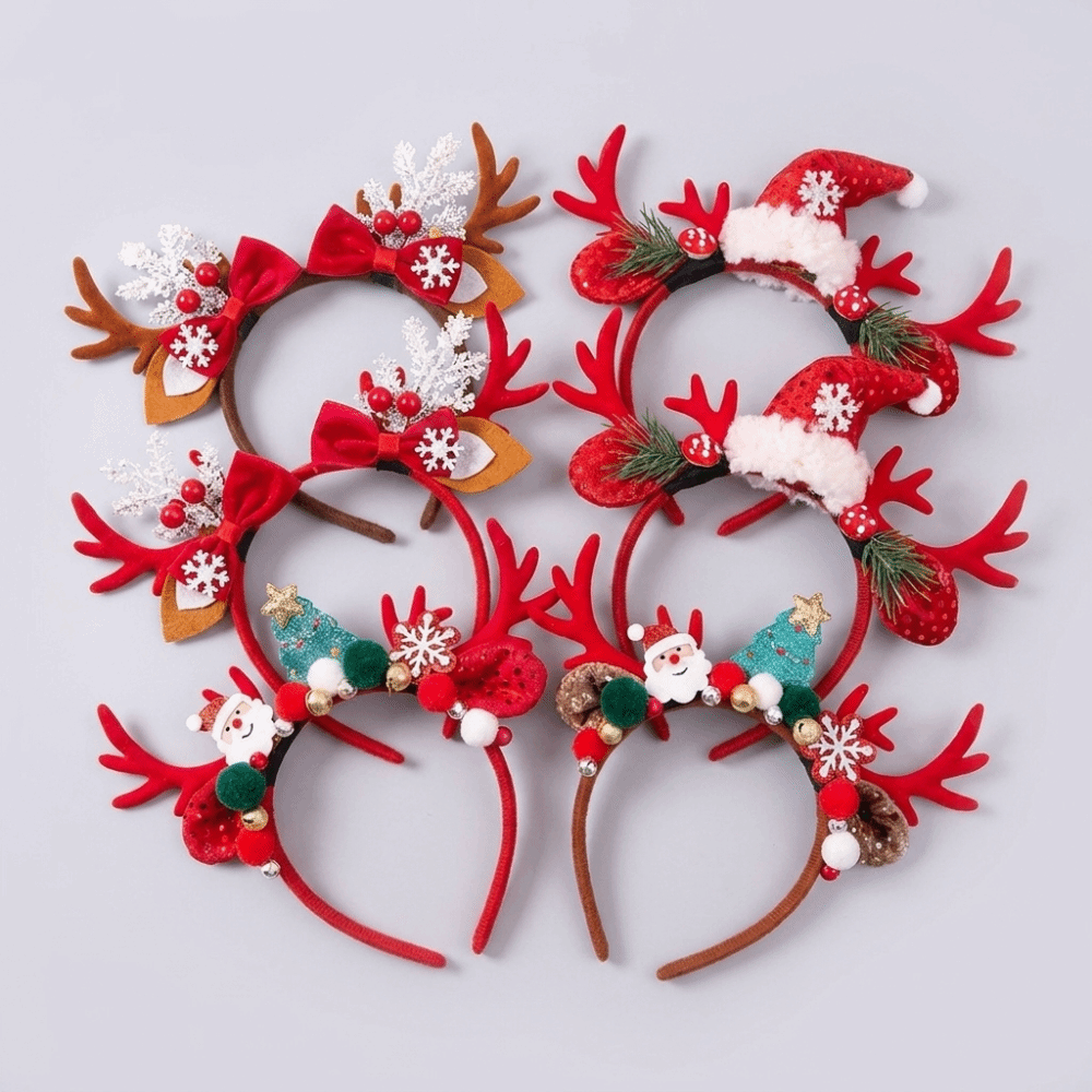 Cosplay Red Velvet Antler Hair - Reindeer Antlers Headband ulasan dan harga