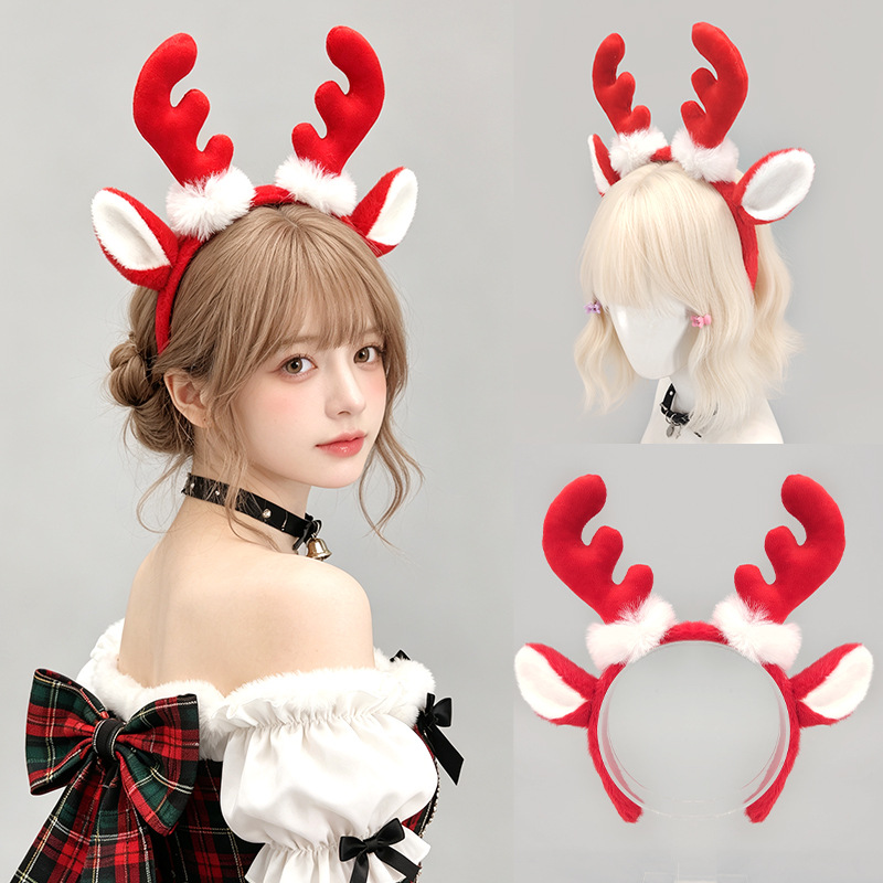 Headband Furry Reindeer Antler - Reindeer Antlers Headband ulasan dan harga